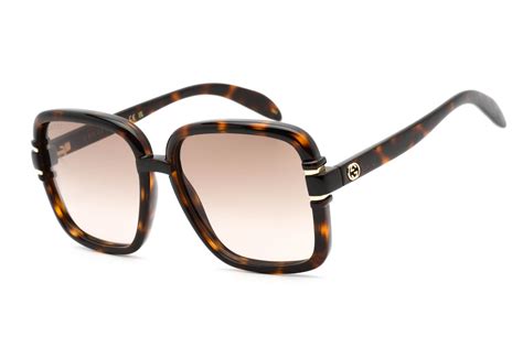 gucci shiny dark havana|Gucci Rectangular in Shiny Dark Havana .